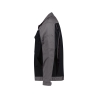 Veste de travail bicolore polyester-coton bandes réfléchissantes Noir/gris ciment – Dassy Lugano