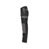 Pantalon de travail bicolore poches genoux Cordura 300 g/m² Noir/gris ciment – Dassy Boston