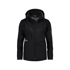 Veste softshell femme stretch triple couche renforcée Noir – Dassy Gravity Next Women