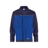 Veste de travail bicolore polyester-coton bandes réfléchissantes Bleu roi/marine – Dassy Lugano