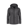Veste softshell femme stretch triple couche renforcée Gris/noir – Dassy Gravity Next Women