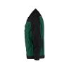 Veste de travail bicolore polyester-coton bandes réfléchissantes Vert/noir – Dassy Lugano