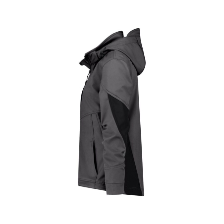 Veste softshell femme stretch triple couche renforcée Gris/noir – Dassy Gravity Next Women