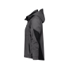 Veste softshell femme stretch triple couche renforcée Gris/noir – Dassy Gravity Next Women