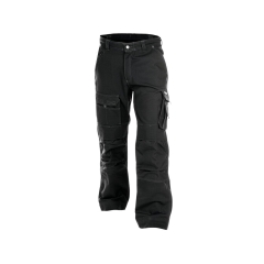 Pantalon de travail canvas multipoches renforts Cordura Noir coupe courte – Dassy Jackson