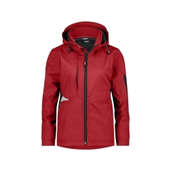 Veste softshell femme stretch triple couche renforcée Rouge/noir – Dassy Gravity Next Women