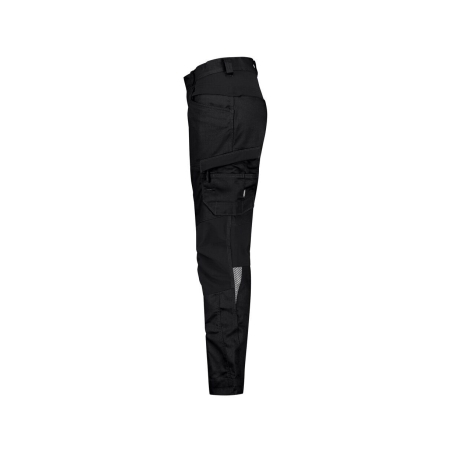Pantalon de travail stretch 4 voies multipoches pour femme Noir – Dassy Helix Next Women