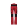 Pantalon de travail stretch 4 voies multipoches pour femme Rouge/noir – Dassy Helix Next Women