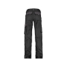 Pantalon de travail bicolore poches genoux femme 245 g/m² Noir/gris ciment – Dassy Boston Women