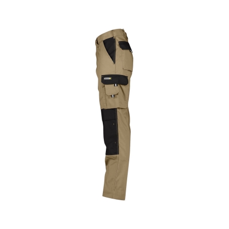 Pantalon de travail bicolore multipoches genoux Cordura Beige/noir – Dassy Boston