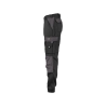 Pantalon de travail bicolore poches genoux femme 245 g/m² Noir/gris ciment – Dassy Boston Women