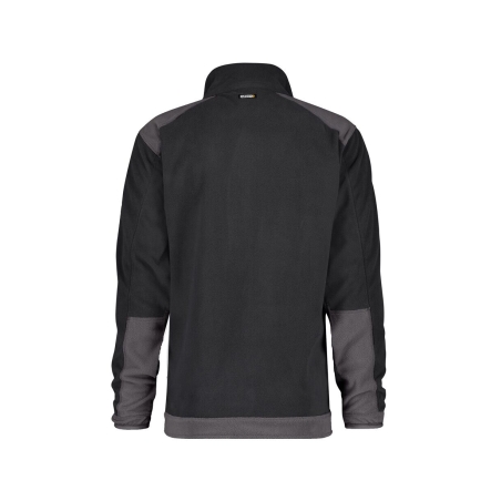 Veste polaire bicolore microfibre zippée Noir/gris anthracite – Dassy Kazan
