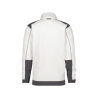 Veste polaire bicolore microfibre zippée Blanc/gris ciment – Dassy Kazan