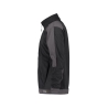 Veste polaire bicolore microfibre zippée Noir/gris anthracite – Dassy Kazan