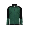 Veste polaire bicolore microfibre zippée Vert/noir – Dassy Kazan