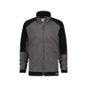 Veste polaire bicolore microfibre zippée Gris ciment/noir – Dassy Kazan
