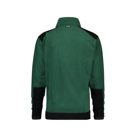 Veste polaire bicolore microfibre zippée Vert/noir – Dassy Kazan