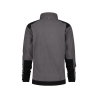 Veste polaire bicolore microfibre zippée Gris ciment/noir – Dassy Kazan