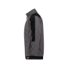 Veste polaire bicolore microfibre zippée Gris ciment/noir – Dassy Kazan