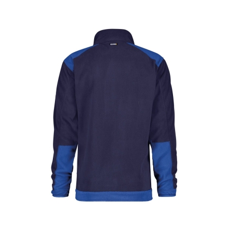 Veste polaire bicolore microfibre zippée Marine/bleu roi – Dassy Kazan