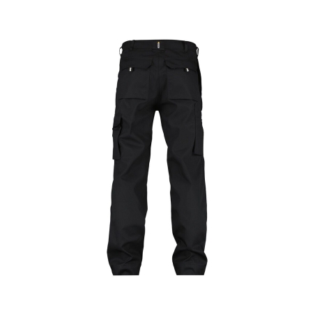 Pantalon de travail multipoches coupe droite 245 g/m² Noir coupe longue – Dassy Liverpool