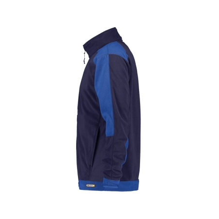 Veste polaire bicolore microfibre zippée Marine/bleu roi – Dassy Kazan