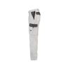 Pantalon de travail bicolore femme multipoches coupe féminine Blanc/gris ciment – Dassy Nashville Women