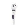 Pantalon de travail bicolore poches genoux femme 245 g/m² Blanc/gris ciment – Dassy Boston Women