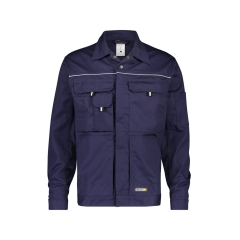 Veste de travail polyester-coton multipoches bandes réfléchissantes Marine – Dassy Nouville