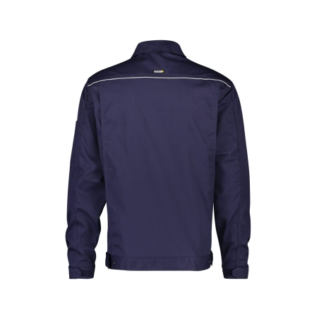 Veste de travail polyester-coton multipoches bandes réfléchissantes Marine – Dassy Nouville