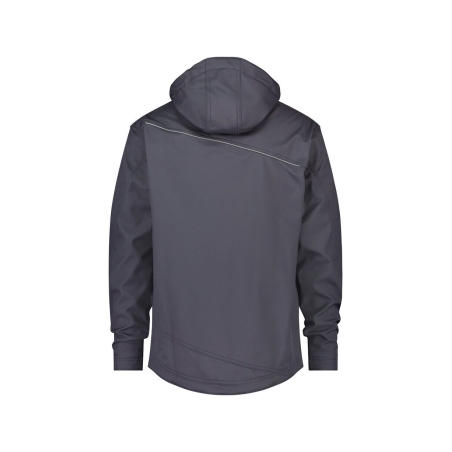 Veste softshell triple couche stretch à capuche amovible Gris ciment – Dassy Tavira