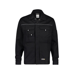 Veste de travail polyester-coton multipoches bandes réfléchissantes Noir – Dassy Nouville