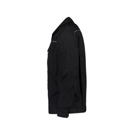 Veste de travail polyester-coton multipoches bandes réfléchissantes Noir – Dassy Nouville
