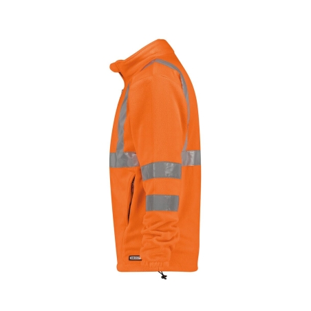 Veste polaire haute visibilité classe 3 microfibre Orange fluo – Dassy Kaluga