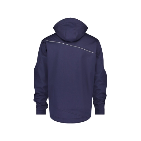 Veste softshell triple couche stretch à capuche amovible Marine – Dassy Tavira