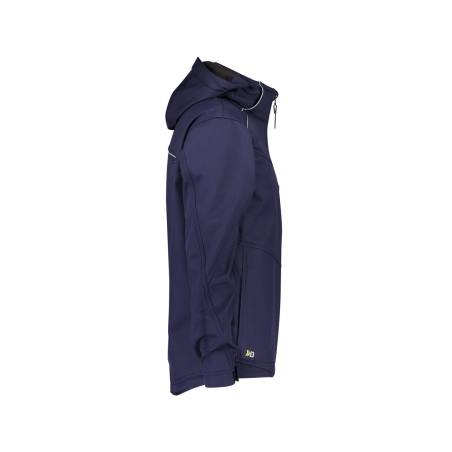 Veste softshell triple couche stretch à capuche amovible Marine – Dassy Tavira