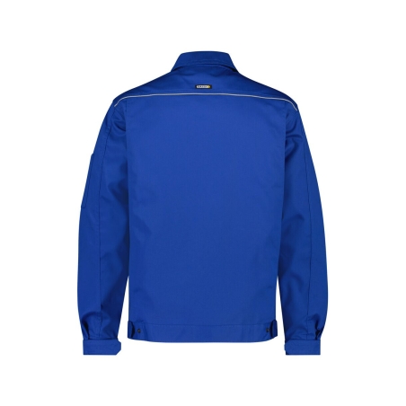 Veste de travail polyester-coton multipoches bandes réfléchissantes Bleu roi – Dassy Nouville
