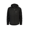 Veste softshell triple couche stretch à capuche amovible Noir – Dassy Tavira