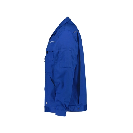 Veste de travail polyester-coton multipoches bandes réfléchissantes Bleu roi – Dassy Nouville