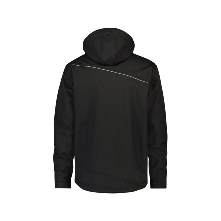 Veste softshell triple couche stretch à capuche amovible Noir – Dassy Tavira