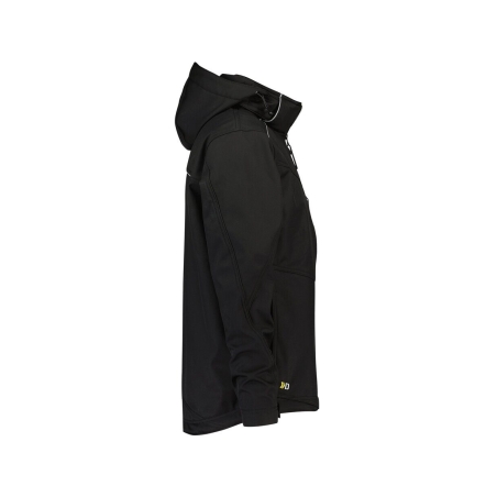 Veste softshell triple couche stretch à capuche amovible Noir – Dassy Tavira