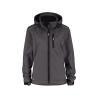Veste softshell femme triple couche stretch avec capuche amovible Gris ciment – Dassy Tavira Women