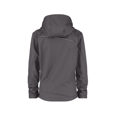 Veste softshell femme triple couche stretch avec capuche amovible Gris ciment – Dassy Tavira Women