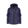 Veste softshell femme triple couche stretch avec capuche amovible Marine – Dassy Tavira Women