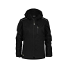 Veste softshell femme triple couche stretch avec capuche amovible Noir – Dassy Tavira Women