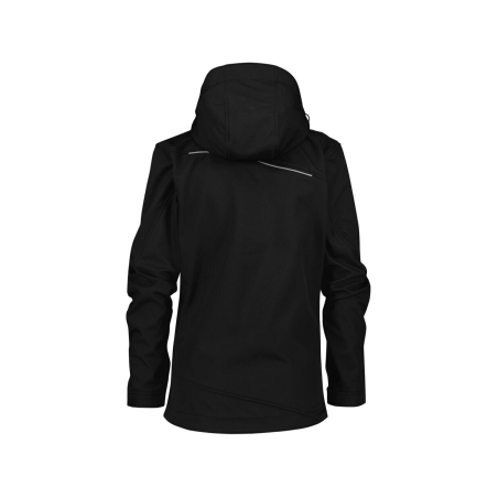 Veste softshell femme triple couche stretch avec capuche amovible Noir – Dassy Tavira Women