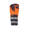 Bermuda de travail haute visibilité bandes réfléchissantes Marine/orange fluo – Dassy Venna