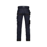 Jean de travail multipoches slim fit en denim stretch Bleu jeans/noir – Dassy Melbourne