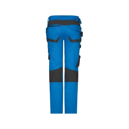 Pantalon de travail multipoches 4-way stretch genouillères Bleu/gris – Dassy Flux Next