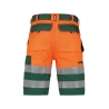 Bermuda de travail haute visibilité bandes réfléchissantes Vert/orange fluo – Dassy Venna
